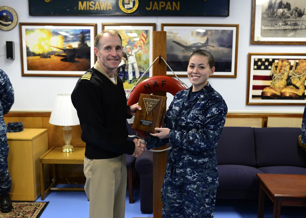 Naval Air Facility Misawa's 2016 Blue Jacket of the Year