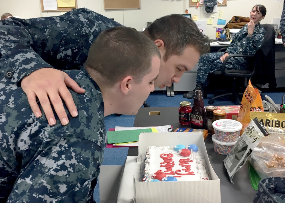 USO Operation Birthday Cake Surprises CIWT Site Yokosuka Instructors