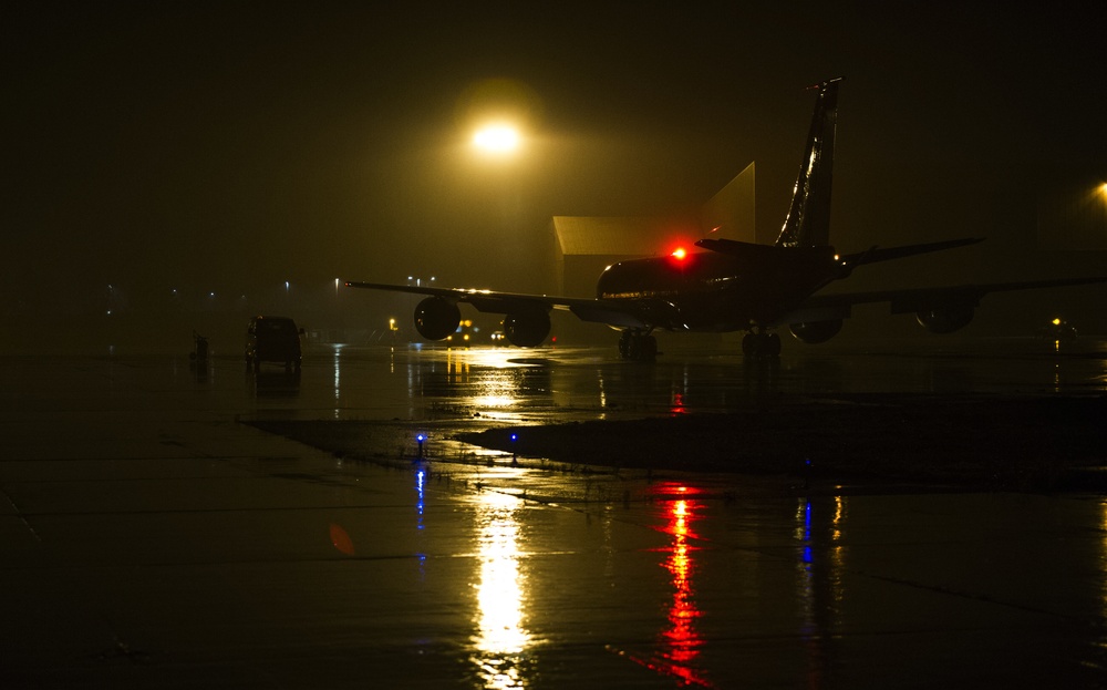 KC-135s ready refueling the fight