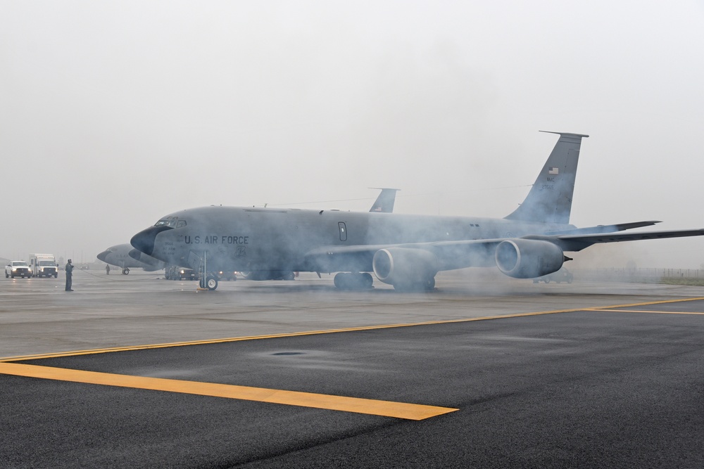 KC-135s ready refueling the fight