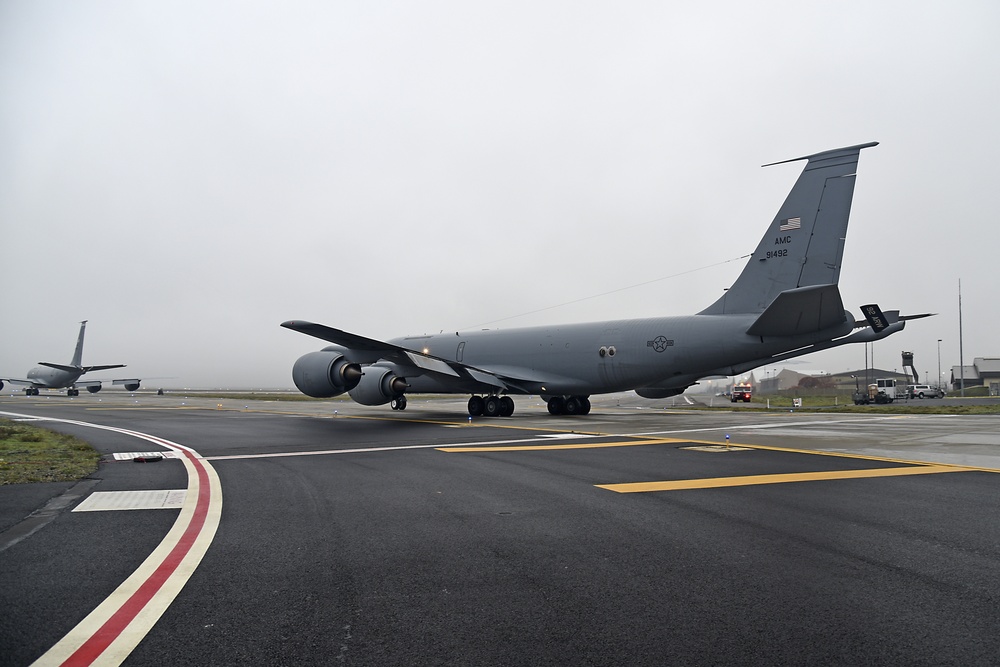 KC-135s ready refueling the fight