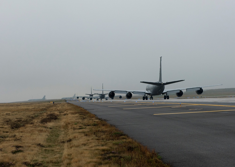 KC-135s ready refueling the fight