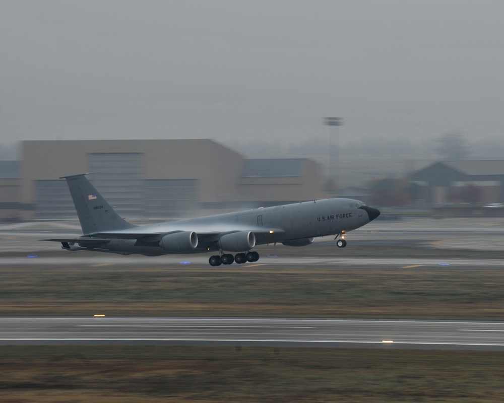 KC-135s ready refueling the fight