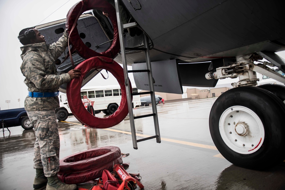 KC-135s ready refueling the fight