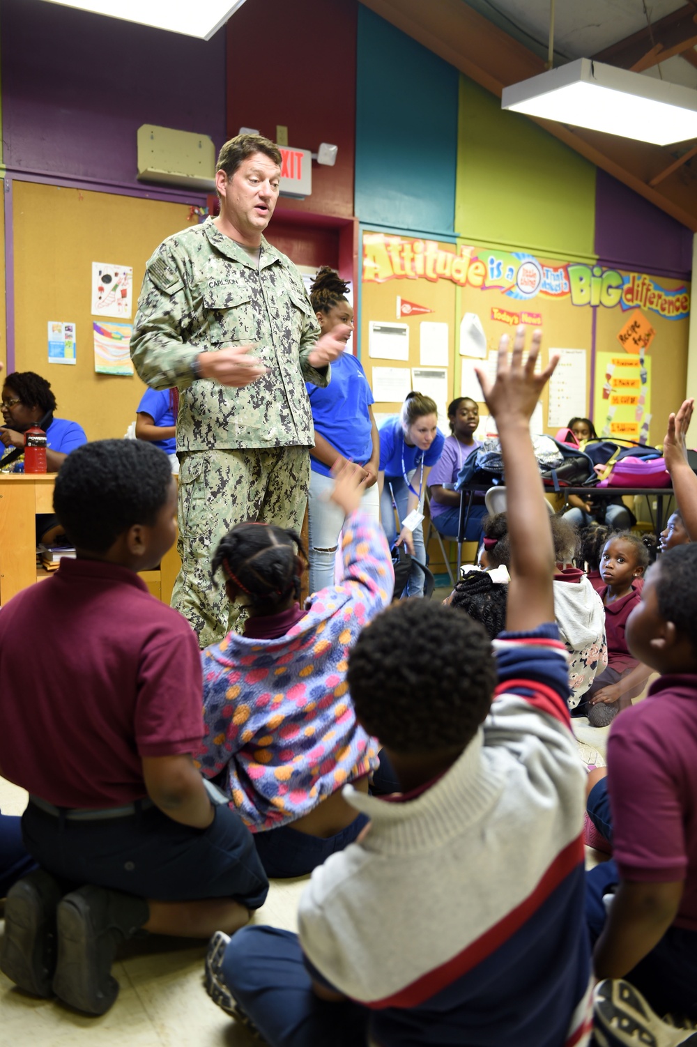 Sailors Visit Boys and Girls Club