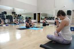 Yoga provides stress release for service members