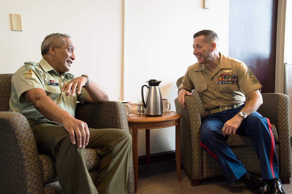 New Zealand Warrant Officer of the Defence Force visits U.S. PACOM