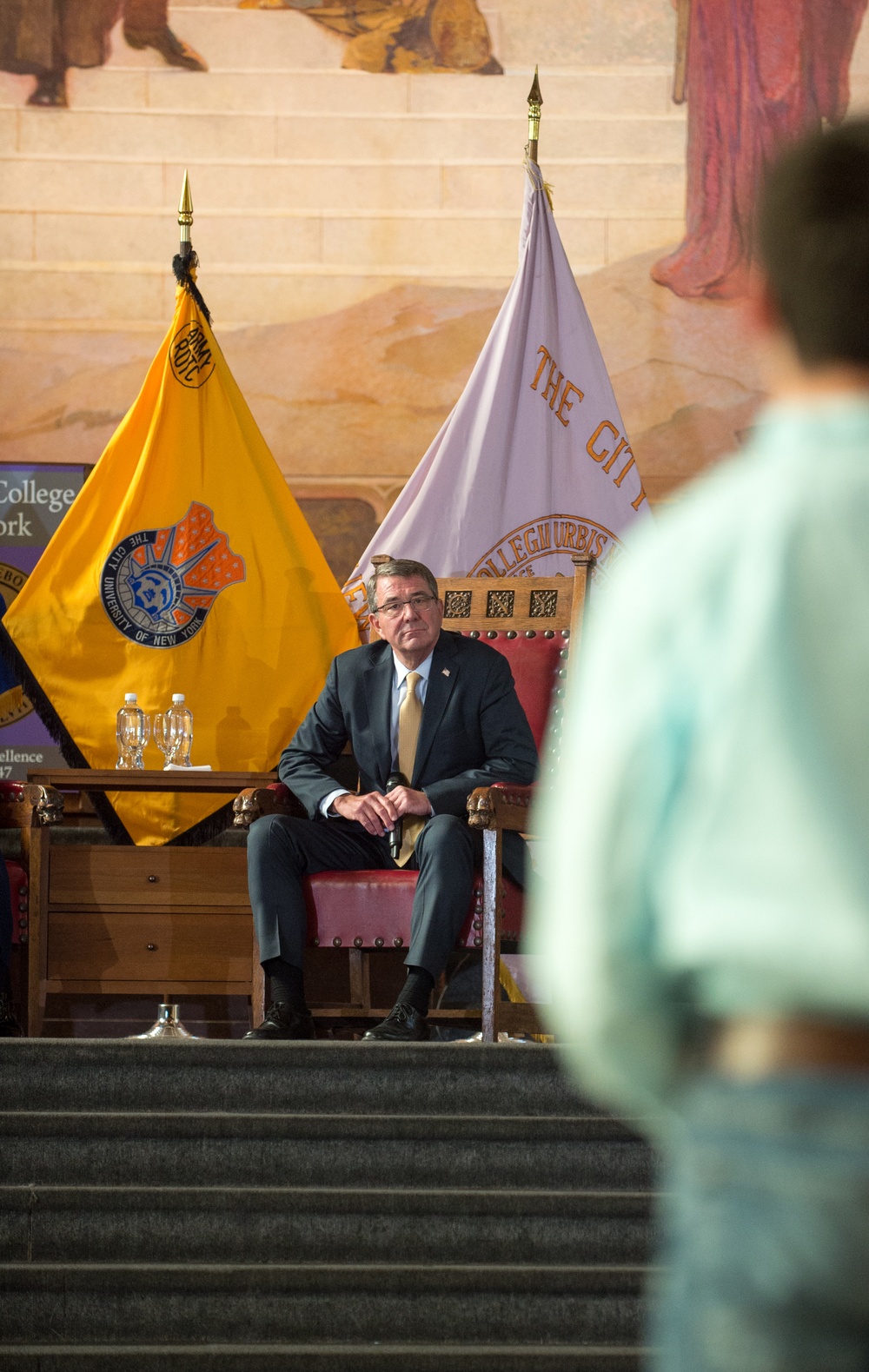SD speaks during New York city college event