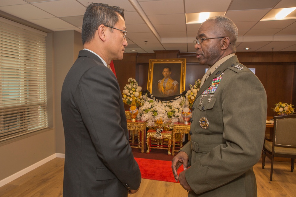 Lt. Gen. Ronald L. Bailey Thai Embassy Visit Oct. 27, 2016