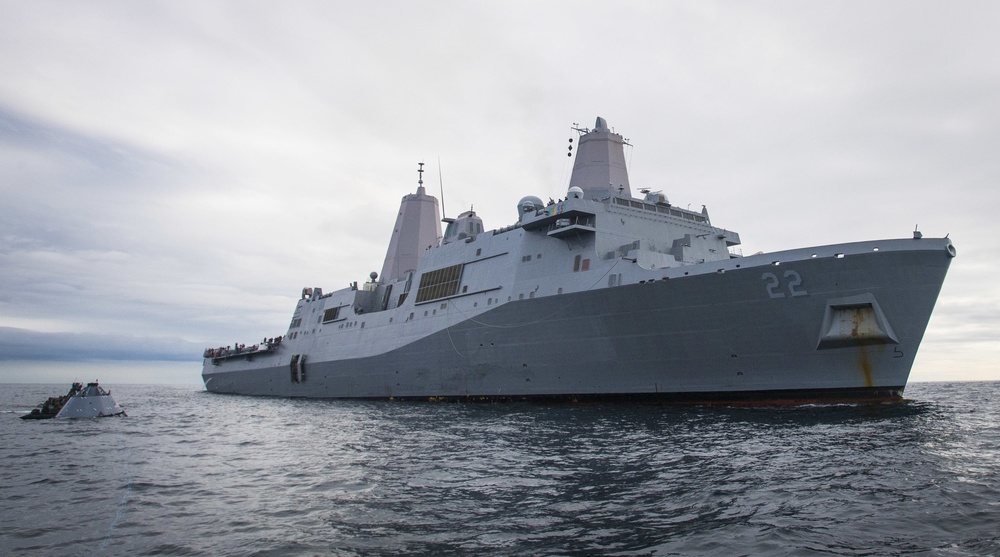 NASA Orion program aboard USS San DIego (LPD 22)