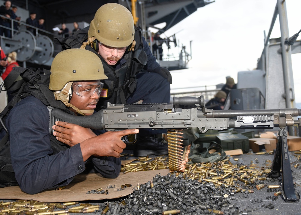 Nimitz Conducts a Live Fire Training Exercise