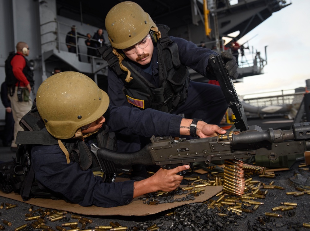 Nimitz Conducts a Live Fire Training Exercise