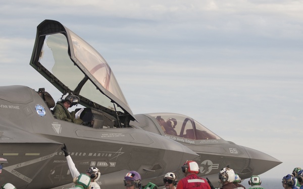 F-35B Lightning II Conducts Operations Aboard USS America (LHA 6)