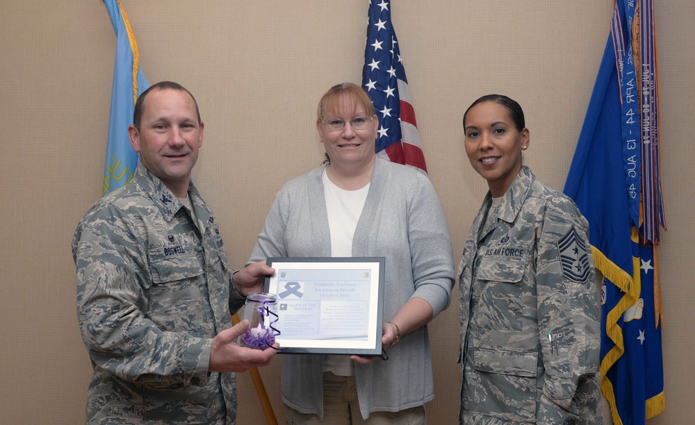 Purple Lights the way for National Domestic Violence Awareness Month