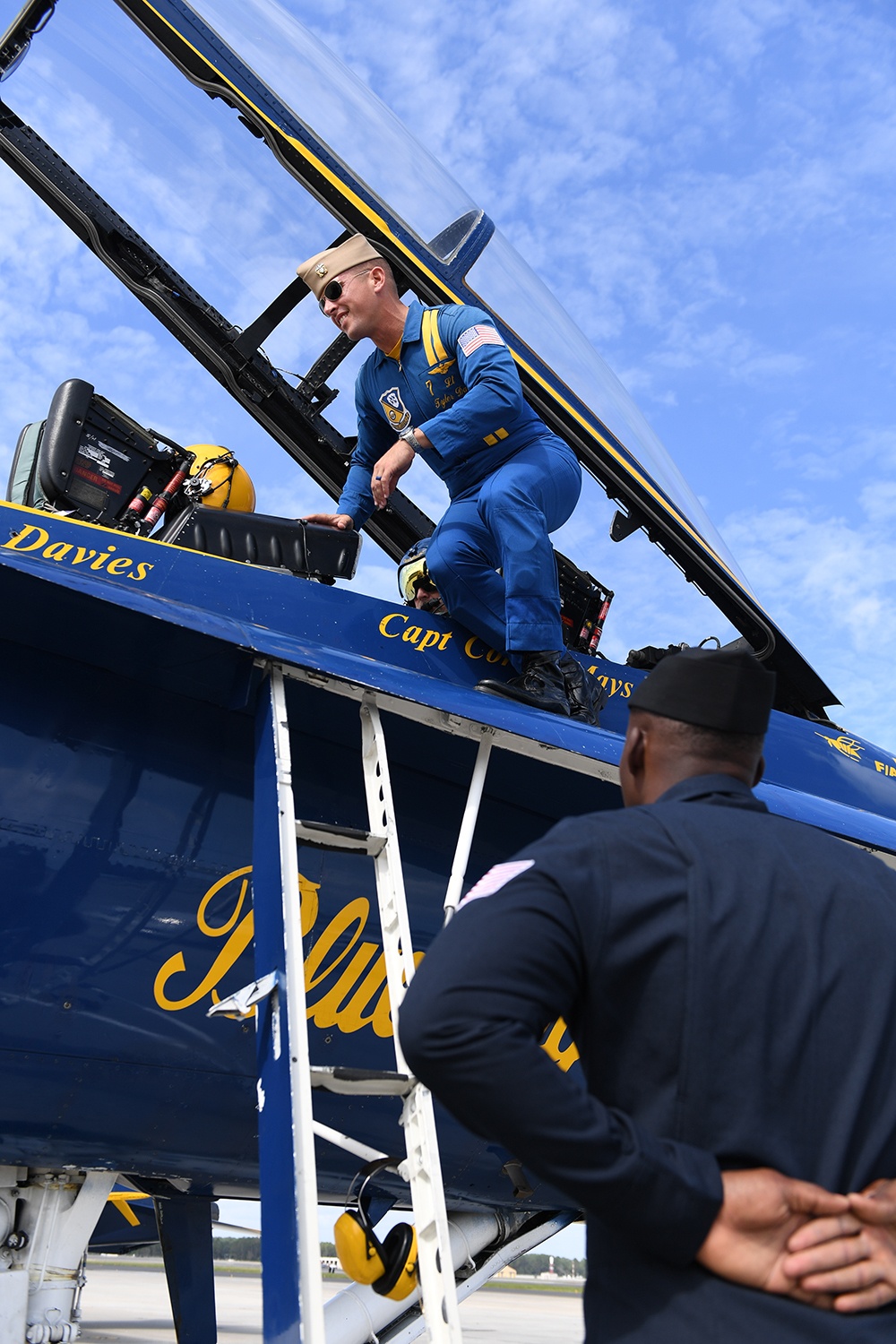 Blue Angels Give Local Civilians Backseat Rides