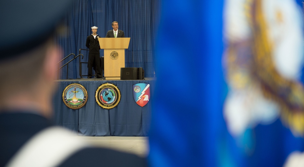 SD leads Strategic Command change of command ceremony