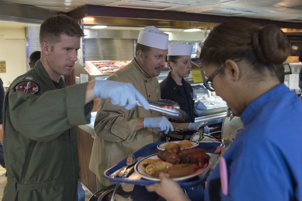 USS Bonhomme Richard (LHD 6) Food service assistants and cooks appreciation night