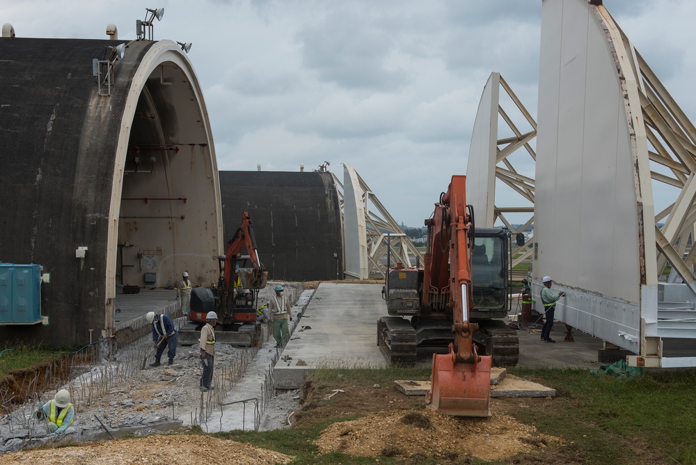 Hangars get fresh set of doors