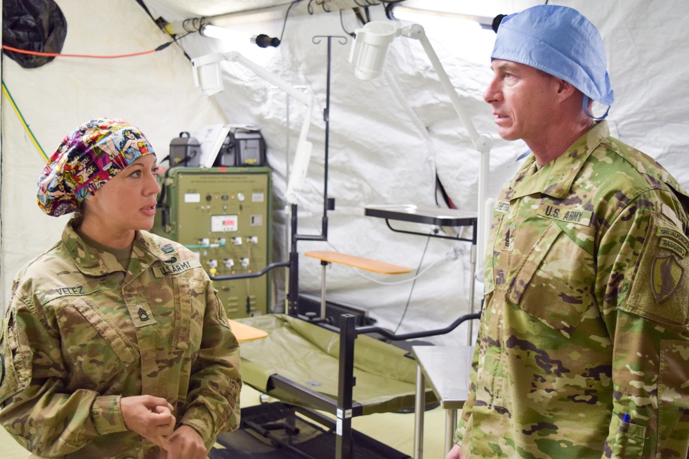 U.S. CENTCOM Command Sgt. Maj. tours 28th Combat Support Hospital