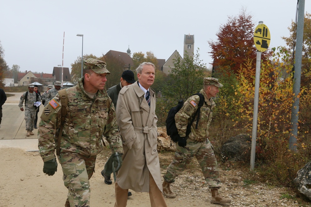 U.S. Ambassador Greg Delawie visits JMRC training area, Hohenfels