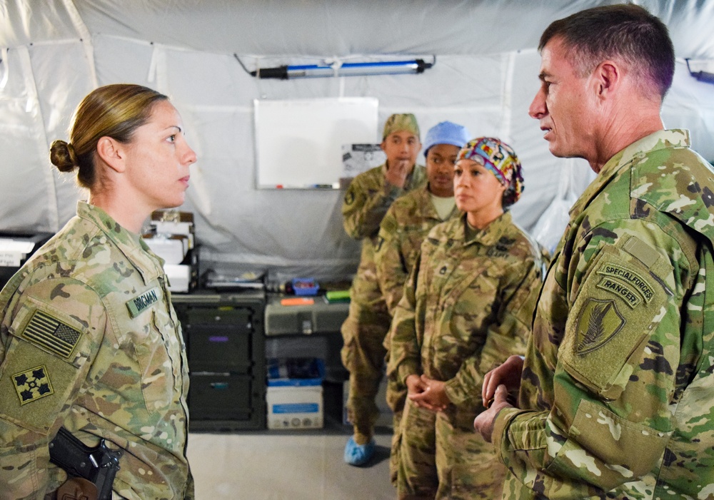 U.S. CENTCOM Command Sgt. Maj. tours 28th Combat Support Hospital