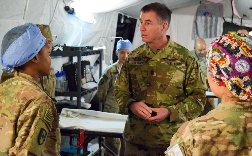 U.S. CENTCOM Command Sgt. Maj. tours 28th Combat Support Hospital