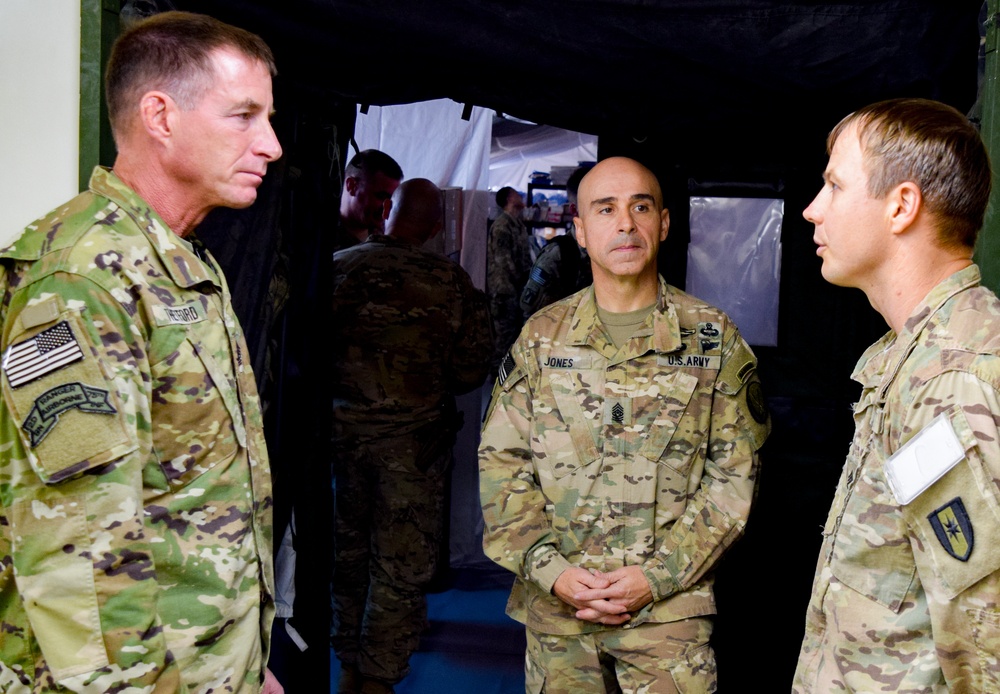 U.S. CENTCOM Command Sgt. Maj. tours 28th Combat Support Hospital