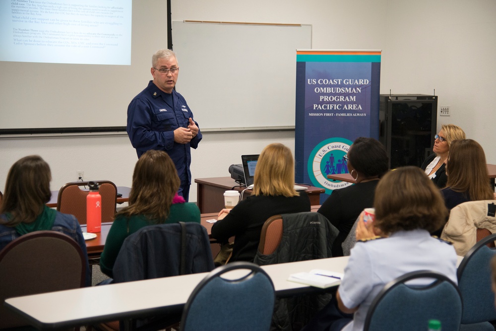 Master Chief Petty Officer of the Coast Guard meets with ombudsmen