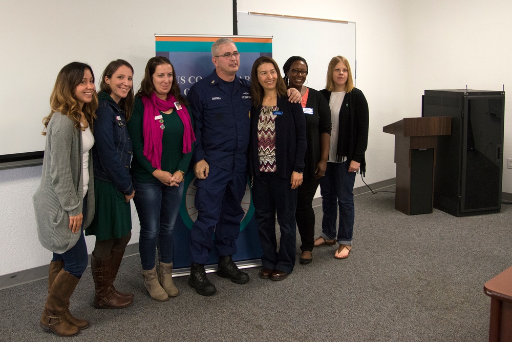 Master Chief Petty Officer of the Coast Guard meets with ombudsmen