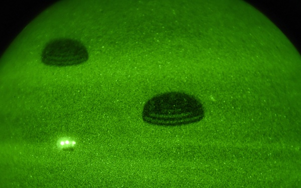 MC-130H performs cargo drops