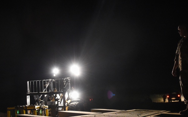 MC-130H performs cargo drops