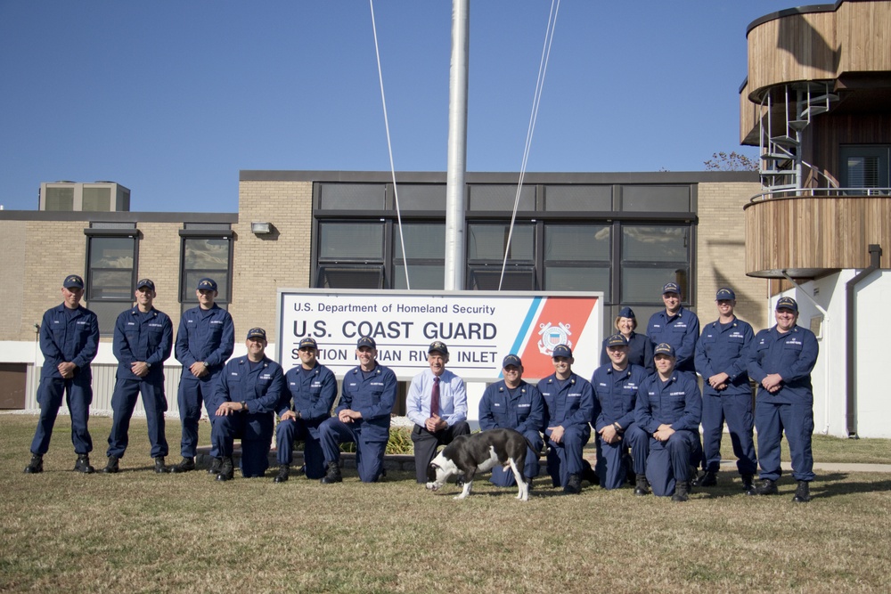 Senator Carper visits Coast Guard Station Indian River Inlet