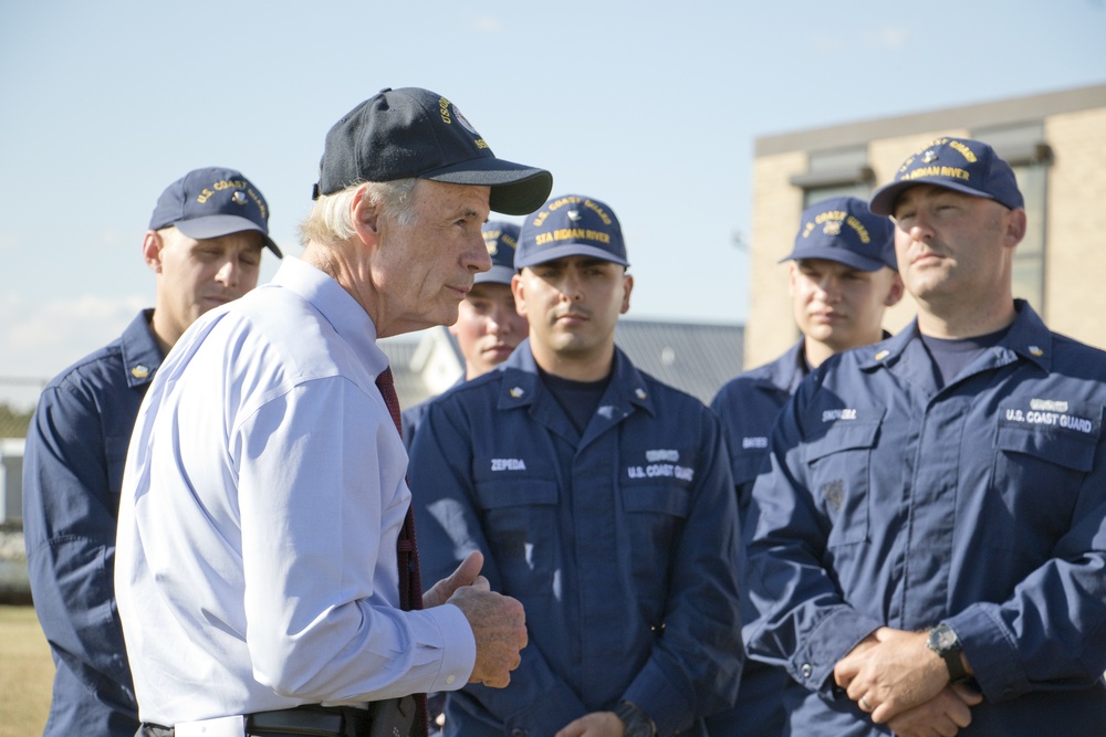 Senator Carper visits Coast Guard Station Indian River Inlet