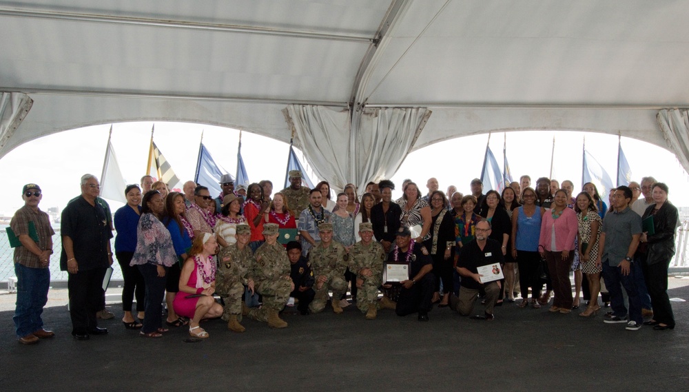 Army civilian employees honored on Mighty Mo