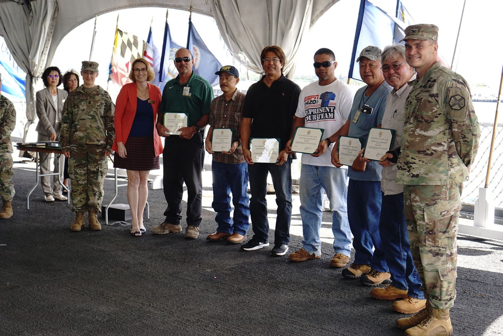 Army civilian employees honored on Mighty Mo