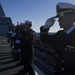 USS Zumwalt Sailors conduct burial at sea