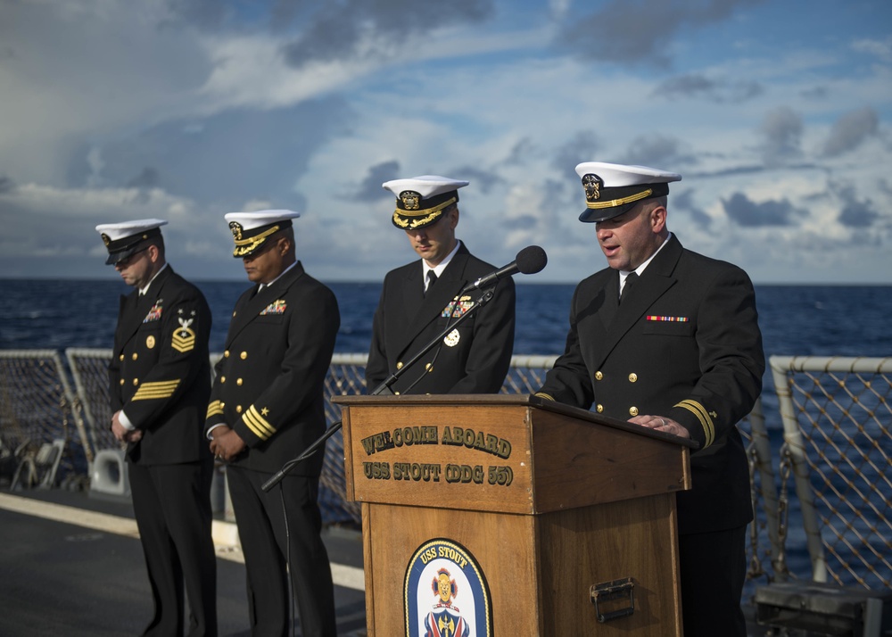 USS STOUT (DDG 55) DEPLOYMENT 2016