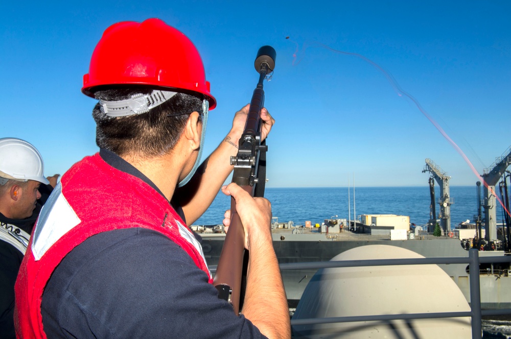 America conducts underway replenishment