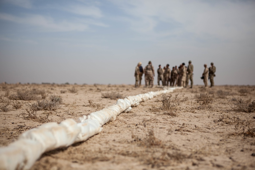 British supervise ISF firing inert MICLIC