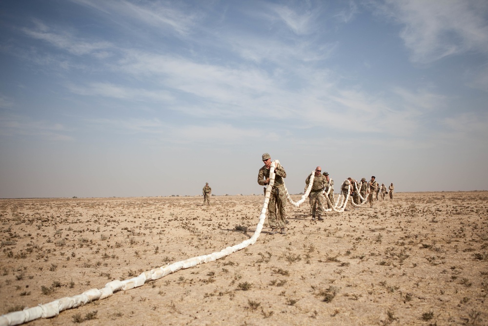 British supervise ISF firing inert MICLIC