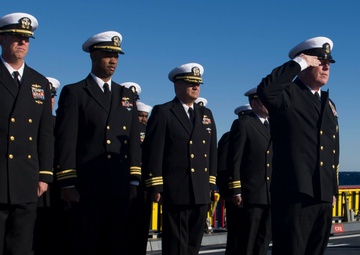 Navy’s most advanced warship, USS Zumwalt conducts burial at sea