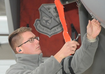 Wrenches Turn and Combat Sorties are generated by the hands of the 104th Fighter Wing Airmen