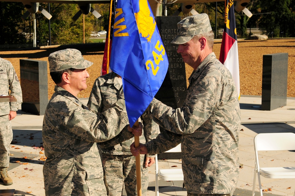 245th Civil Engineer Flight Change of Command