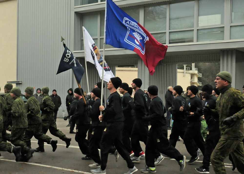 Able Company runs to honor Lithuanian comrades