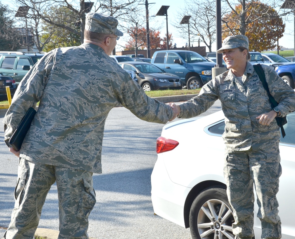 Gen. Lannen visits 166th Airlift Wing