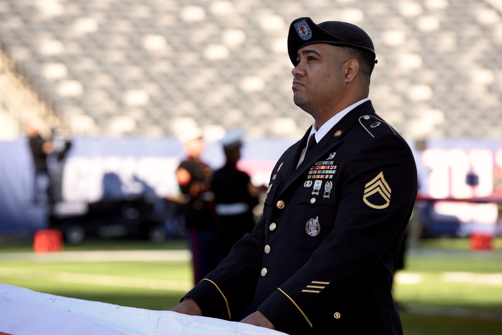 Servicemembers attend NFL Military Appreciation Football Game