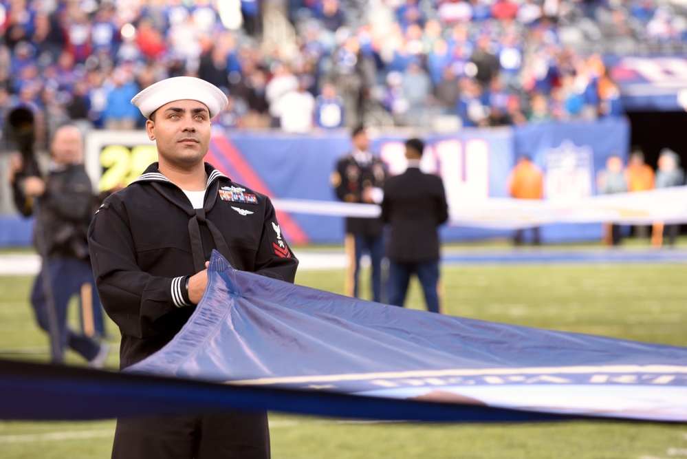 Servicemembers attend NFL Military Appreciation Football Game