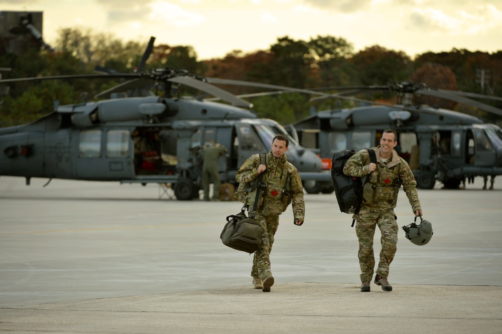 101st Rescue Squadron Returns from Training Mission