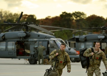101st Rescue Squadron Returns from Training Mission