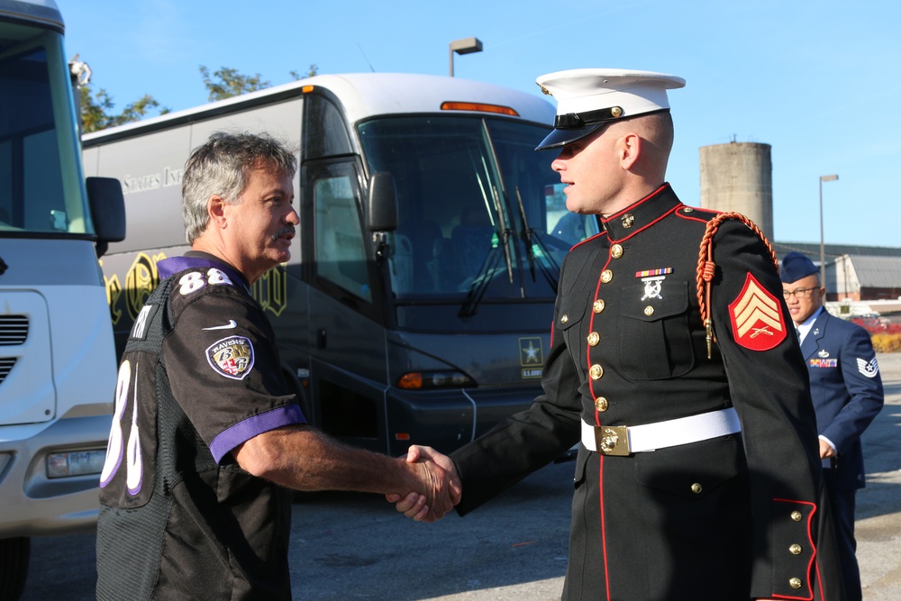 JTF-NCR members participate in Ravens vs. Steelers &quot;Salute to Service&quot; pre-game ceremony